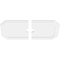 Ekena Millwork Emerald Architectural Grade PVC Ceiling Medallion, 34"W x 17"H x 3"ID x 11 3/4"C x 1"P, Two-Piece CMP34X17ED2-03000 - alternate 4